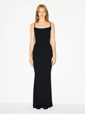 SKIMS Soft Lounge Long Slip Dress - NWT - Onyx - S/P